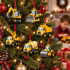 Construction Vehicles Ornament Gift Set NCU0HT131
