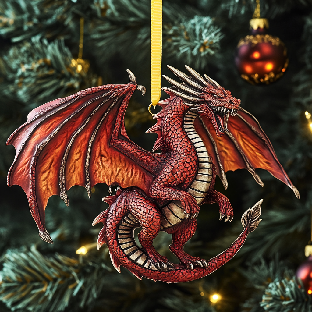 Crimson Flame Mica Ornament NCU0DV082