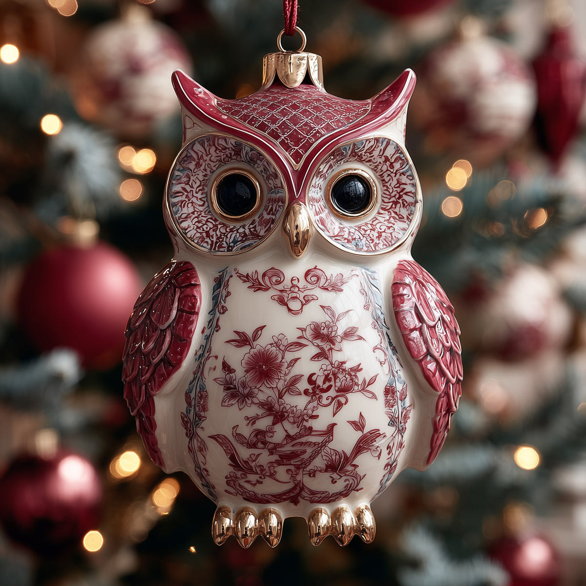 Crimson Sentinel Mica Ornament NCU0DH328
