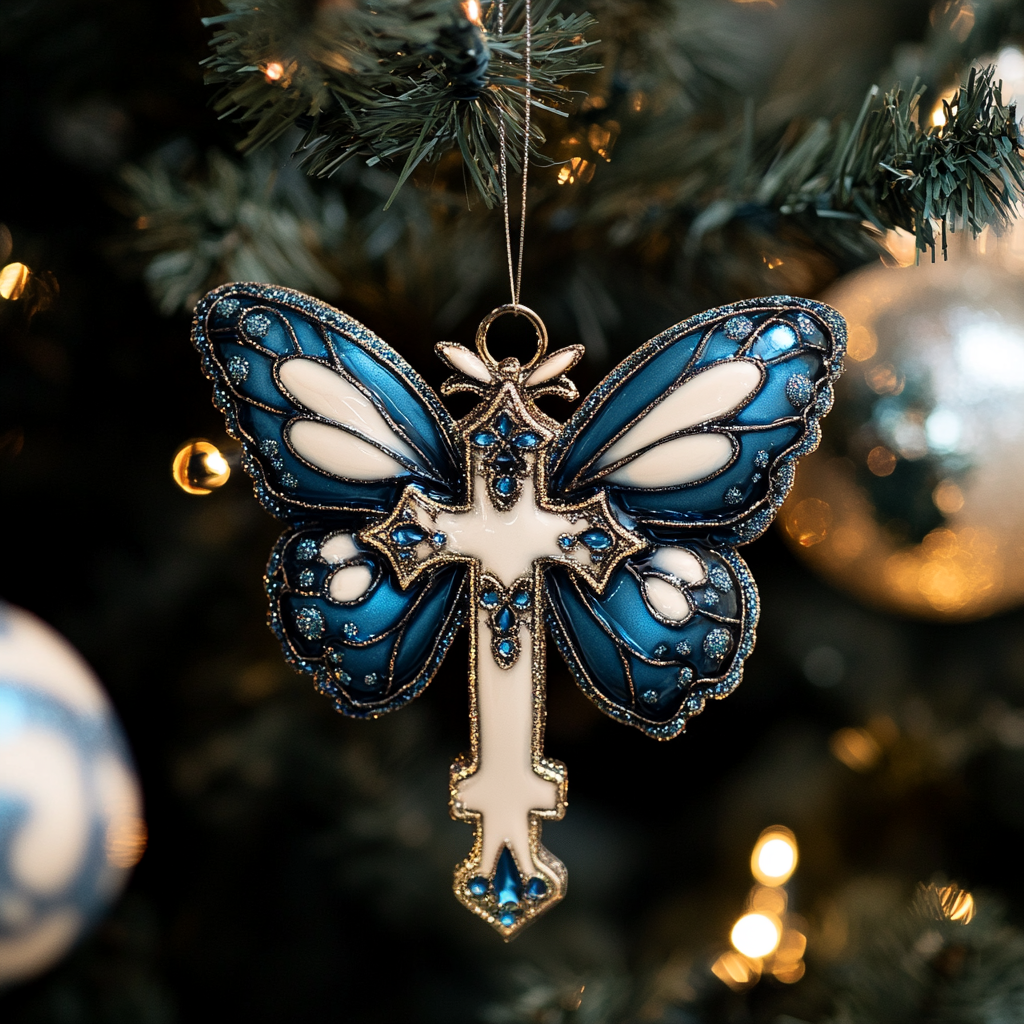 Cross of Compassion Mica Ornament NCU0PT099