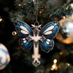 Cross of Compassion Mica Ornament NCU0PT099