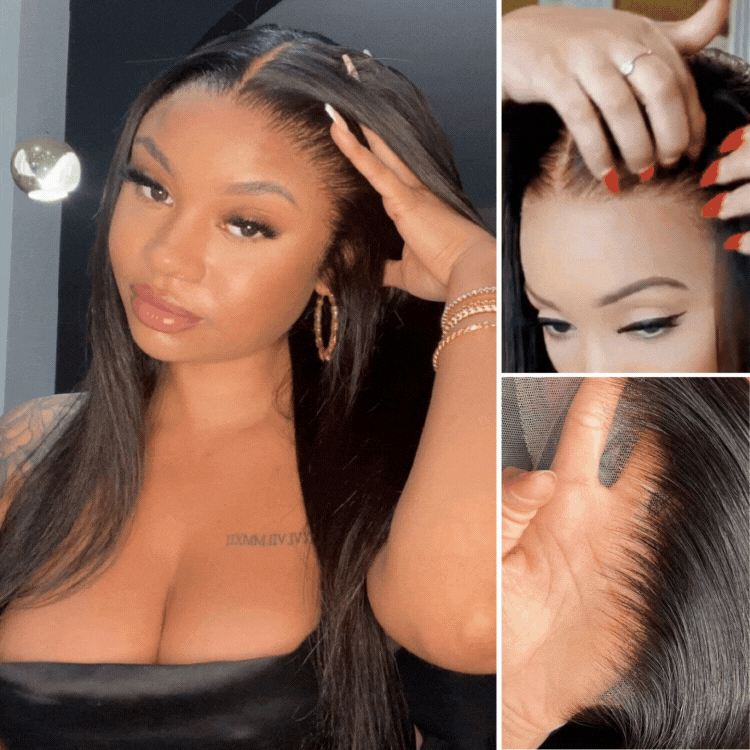 13x4 Pre-Cut Lace Beach-Ready 2-In-1 Straight To Water Wave Glueless 100% Human Hair Wig