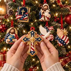 Faith And Freedom Acrylic Ornament Gift Set NCU0HT157