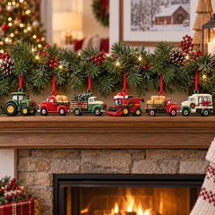 Festive Farm Truck Acrylic Ornament Gift Set NCU0HT154