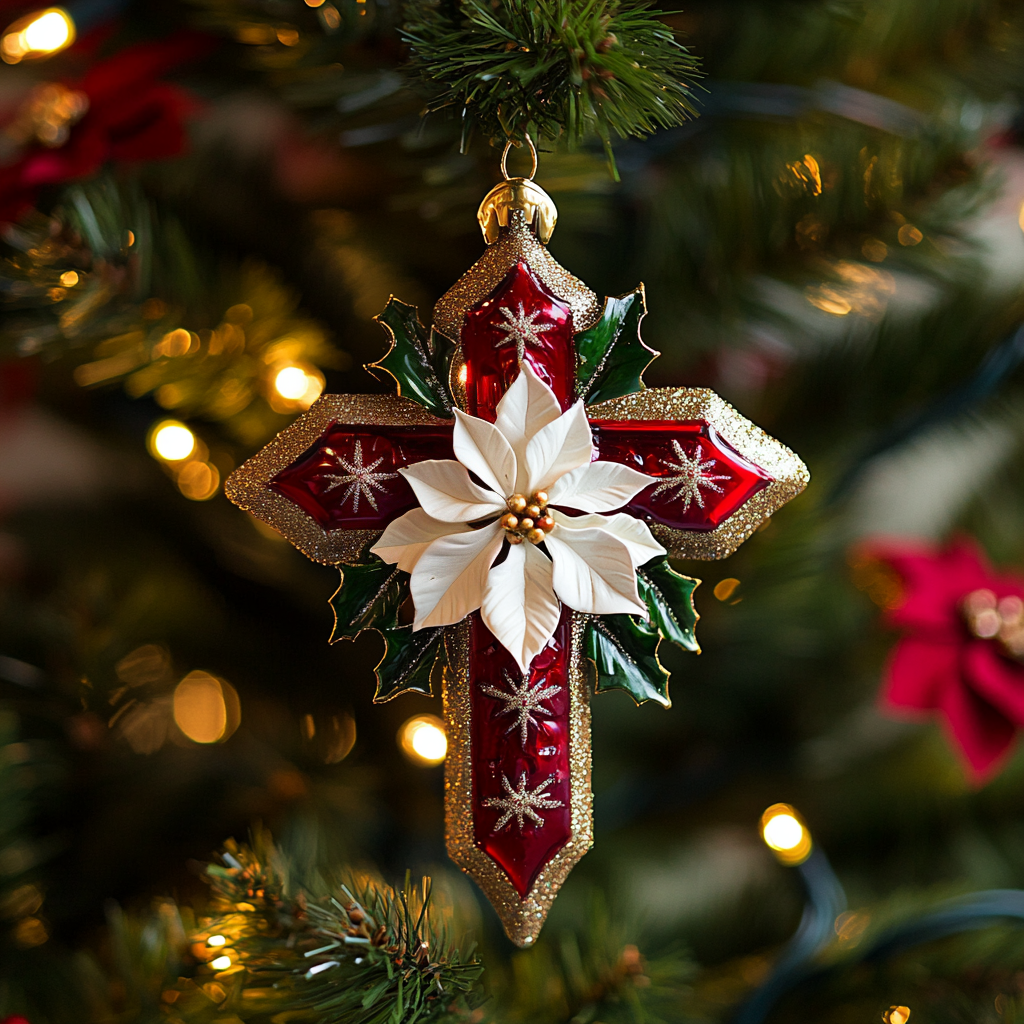 Holy Intersection Mica Ornament NCU0PT107