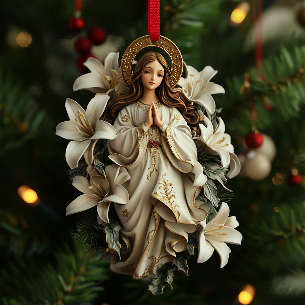Holy Mother Mica Ornament NCU0TL049