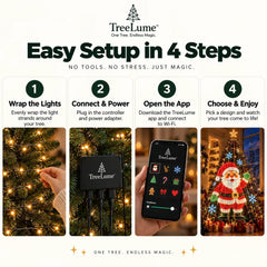 Smart Christmas Tree Light  with App Control
