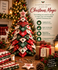 DIY Quilted Santa Christmas Tree Kit 🎄