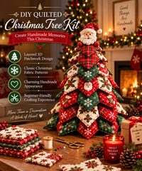 DIY Quilted Santa Christmas Tree Kit 🎄