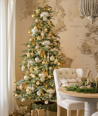 9' King Noble Fir Artificial Christmas Tree with 700 Warm White LED Lights