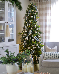 9' King Douglas Fir Slim Artificial Christmas Tree Unlit