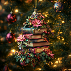 Library Glow Mica Ornament NCU0PT128