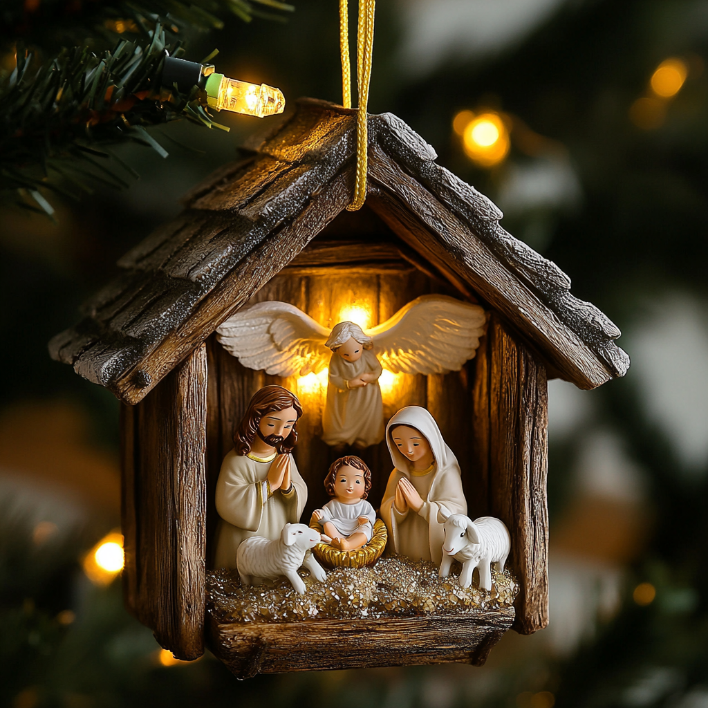 Miracle of Christ Mica Ornament NCU0VH006