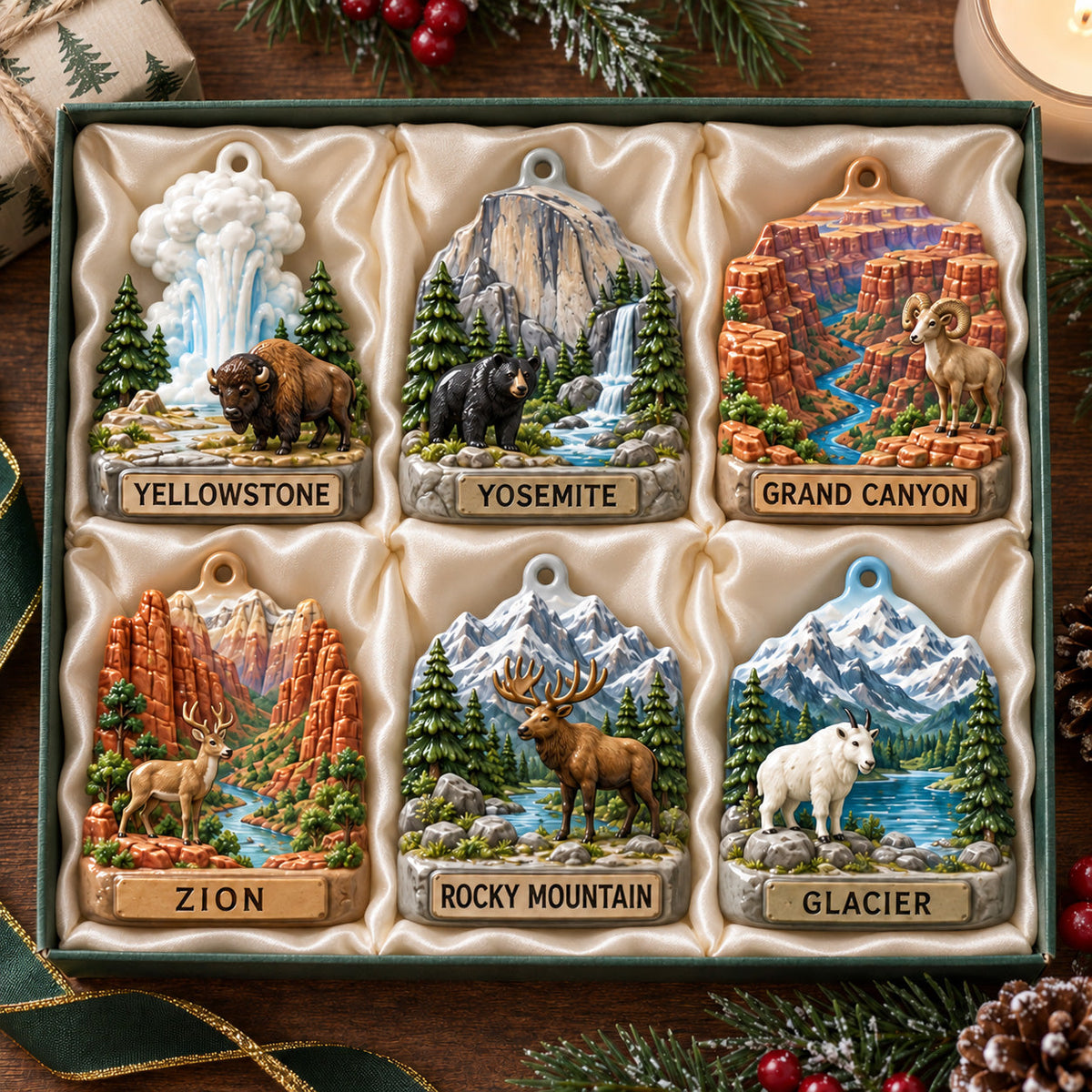 National Parks Acrylic Ornament Gift Set NCU0HT153