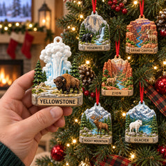 National Parks Acrylic Ornament Gift Set NCU0HT153