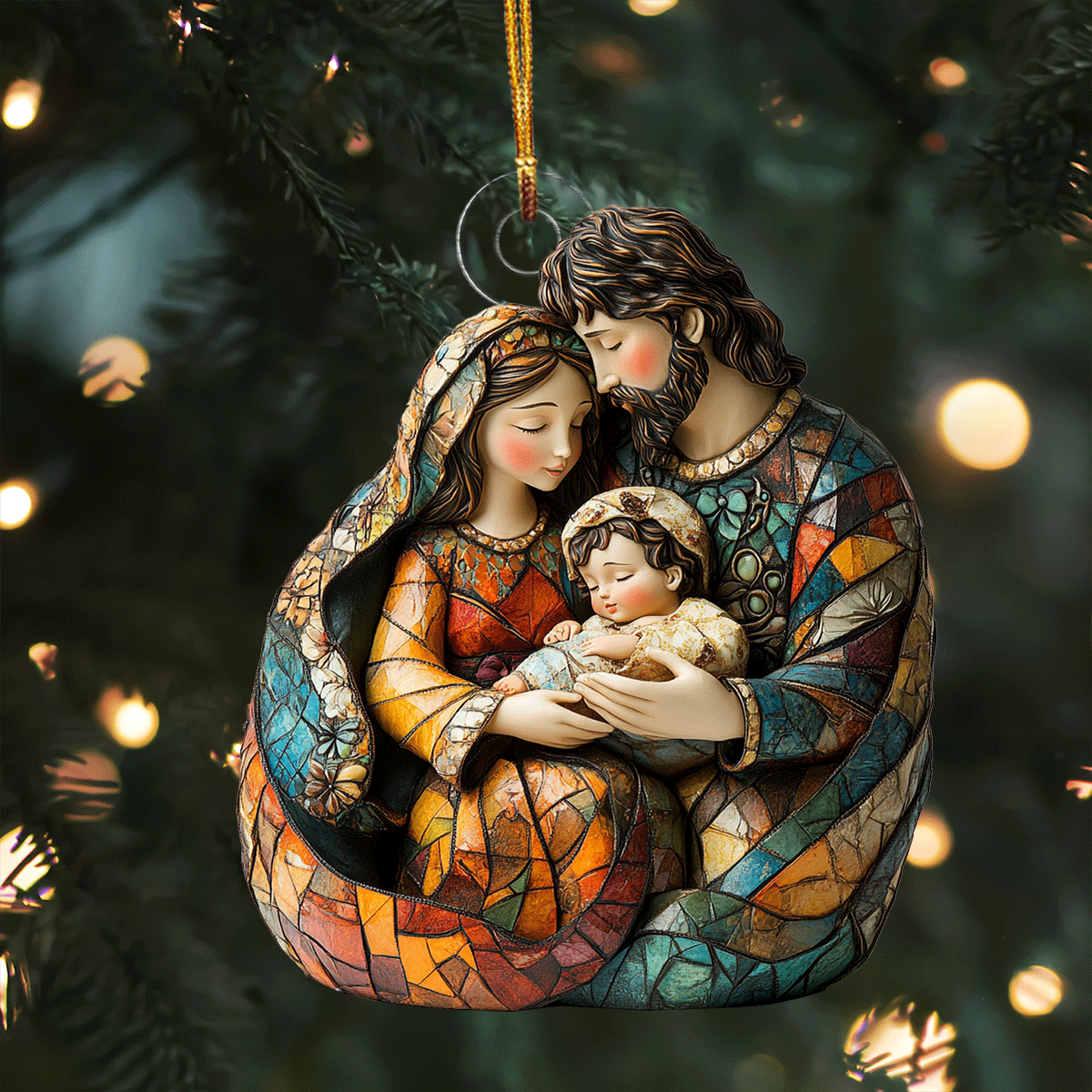 Nativity Scene Mica Ornament NCU0TL044