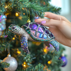 Ocean Bloom Mica Ornament NCU0PT081