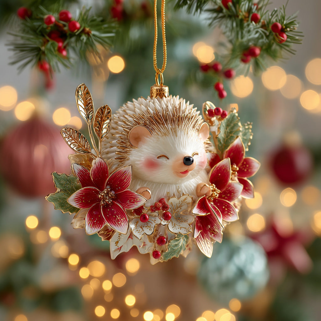 Poinsettia Joy Mica Ornament NCU0DH082