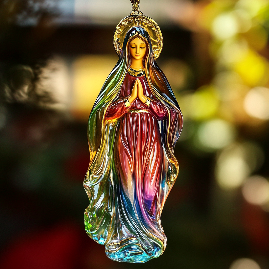 Radiant Mary Mica Ornament NCU0TL070