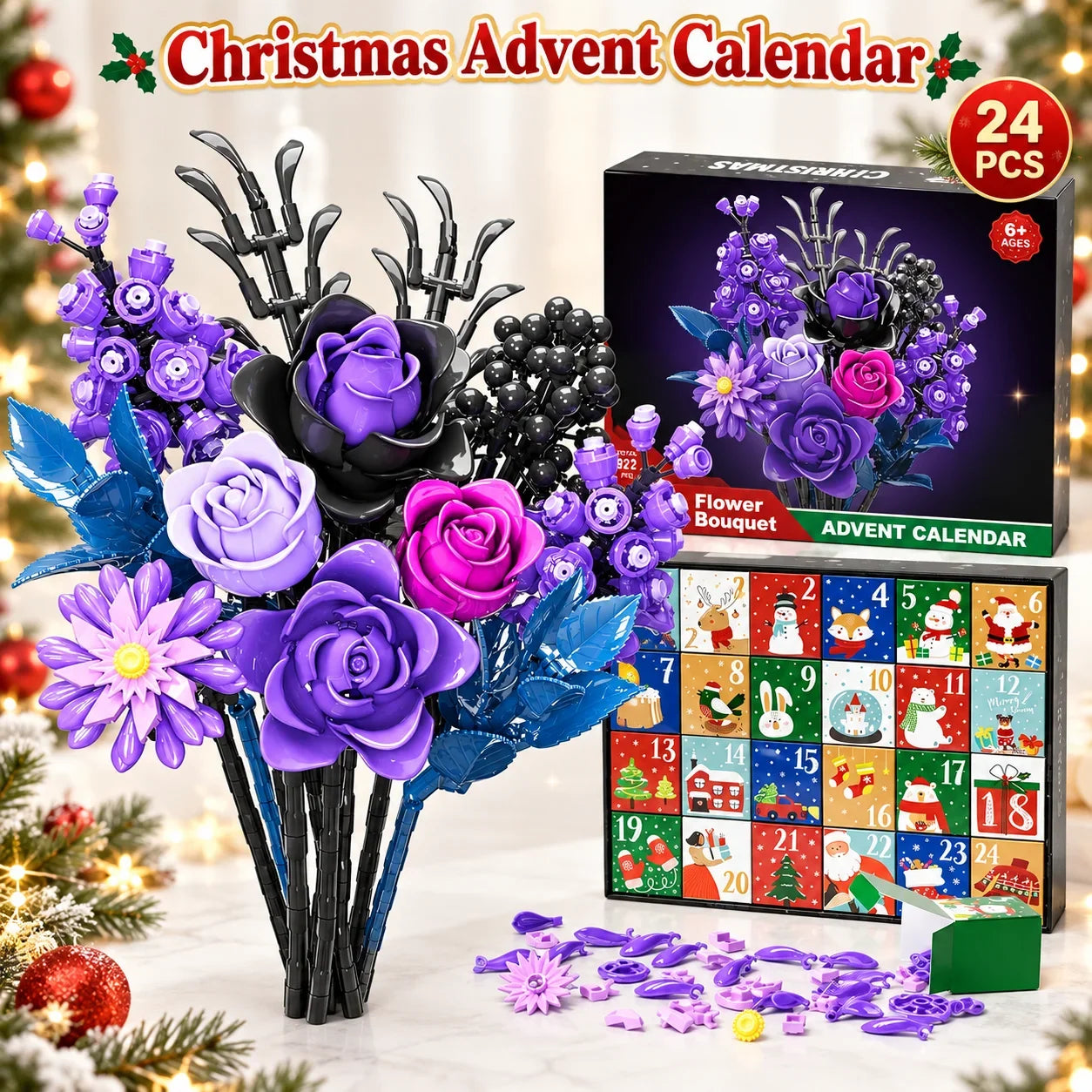 Flower Advent Calendar - Goth Flowers Edition