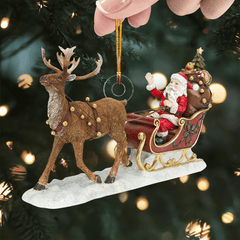 Santa's Merry Joy - Mica Ornament NCU0PD193