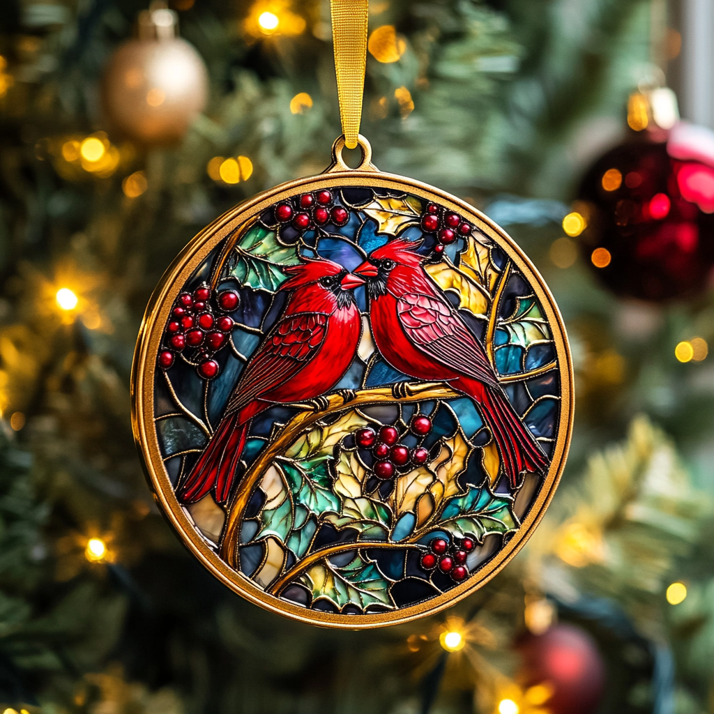 Scarlet Duo Mica Ornament NCU0VH015