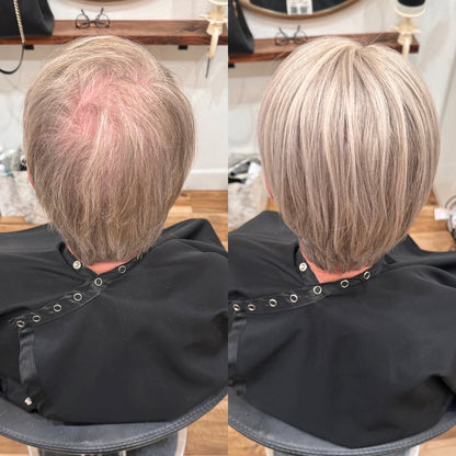 Straight Hair Topper for Crown Thinning – Natural Coverage at the Crown