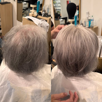 Straight Hair Topper for Crown Thinning – Natural Coverage at the Crown