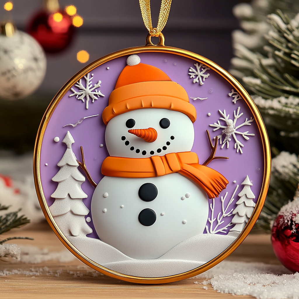 Snowy Smiles Mica Ornament NCU0VL041