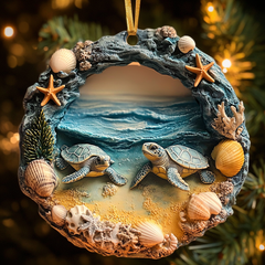 Sparkling Turtle Mica Ornament NCU0DV132