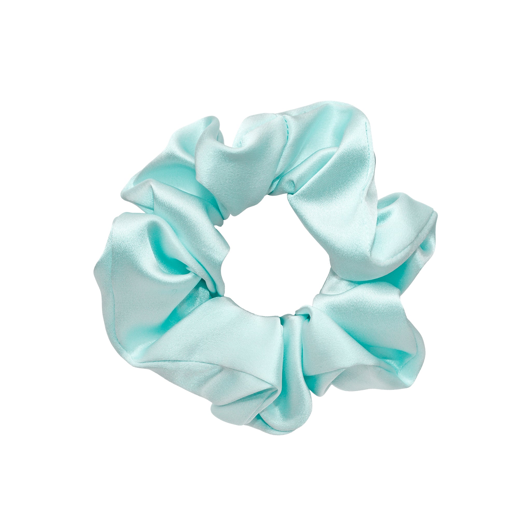 Sweet Dreams Silk Scrunchie in Mint Mochi Sky