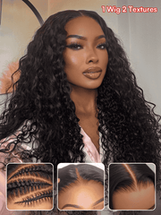 100% Virgin Human Hair Glueless Wig | Water Wave & Curly