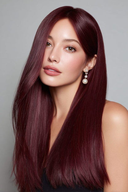 Straight Hair Topper for Crown Thinning – Natural Coverage at the Crown