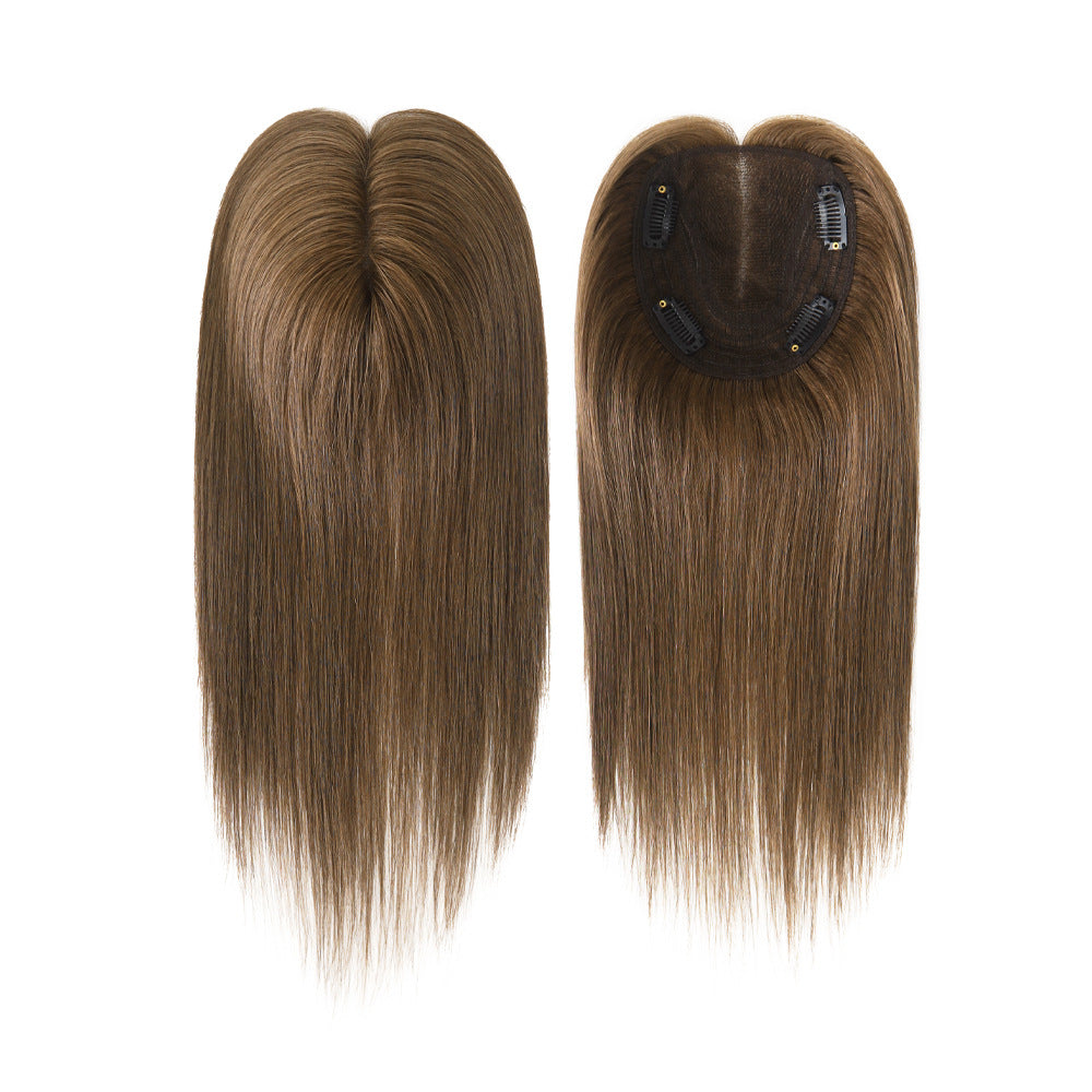 4.5x5-inch Durable Lace Hair Toppers 12" Human Hair Pieces for Women