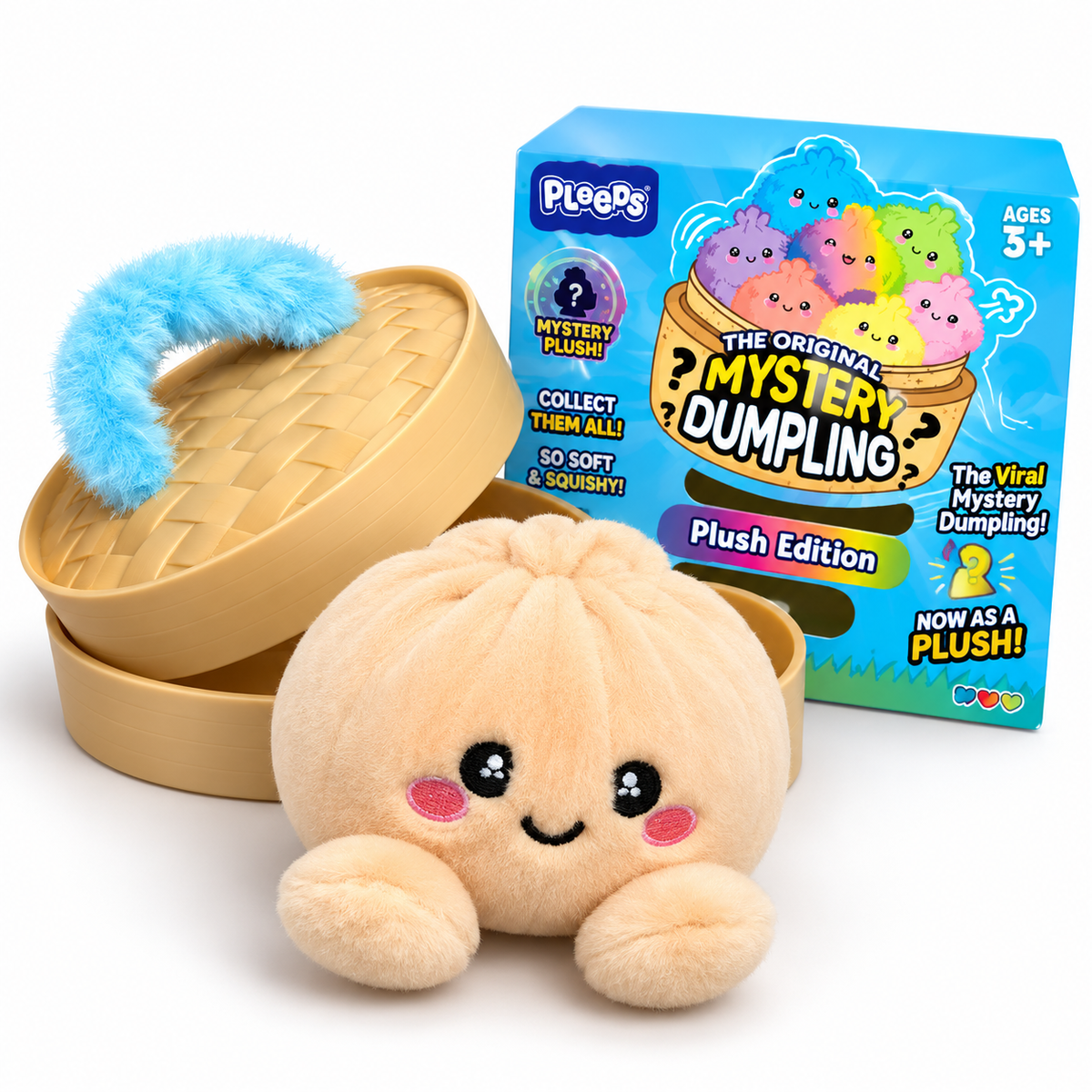 Actual mystery dumpling package and plush