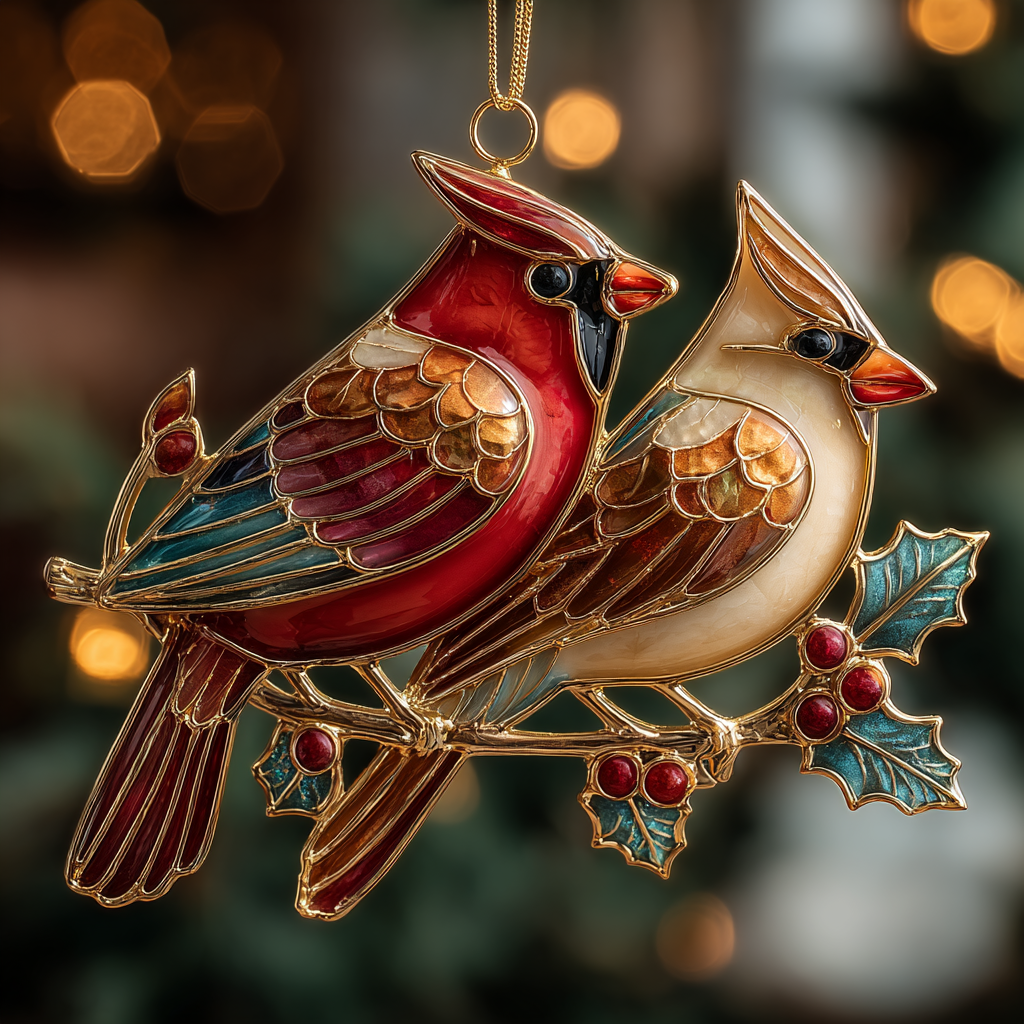 Crimson Light Mica Ornament NCU0DH003