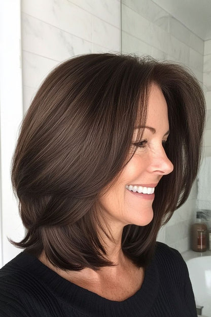 Straight Hair Topper for Crown Thinning – Natural Coverage at the Crown