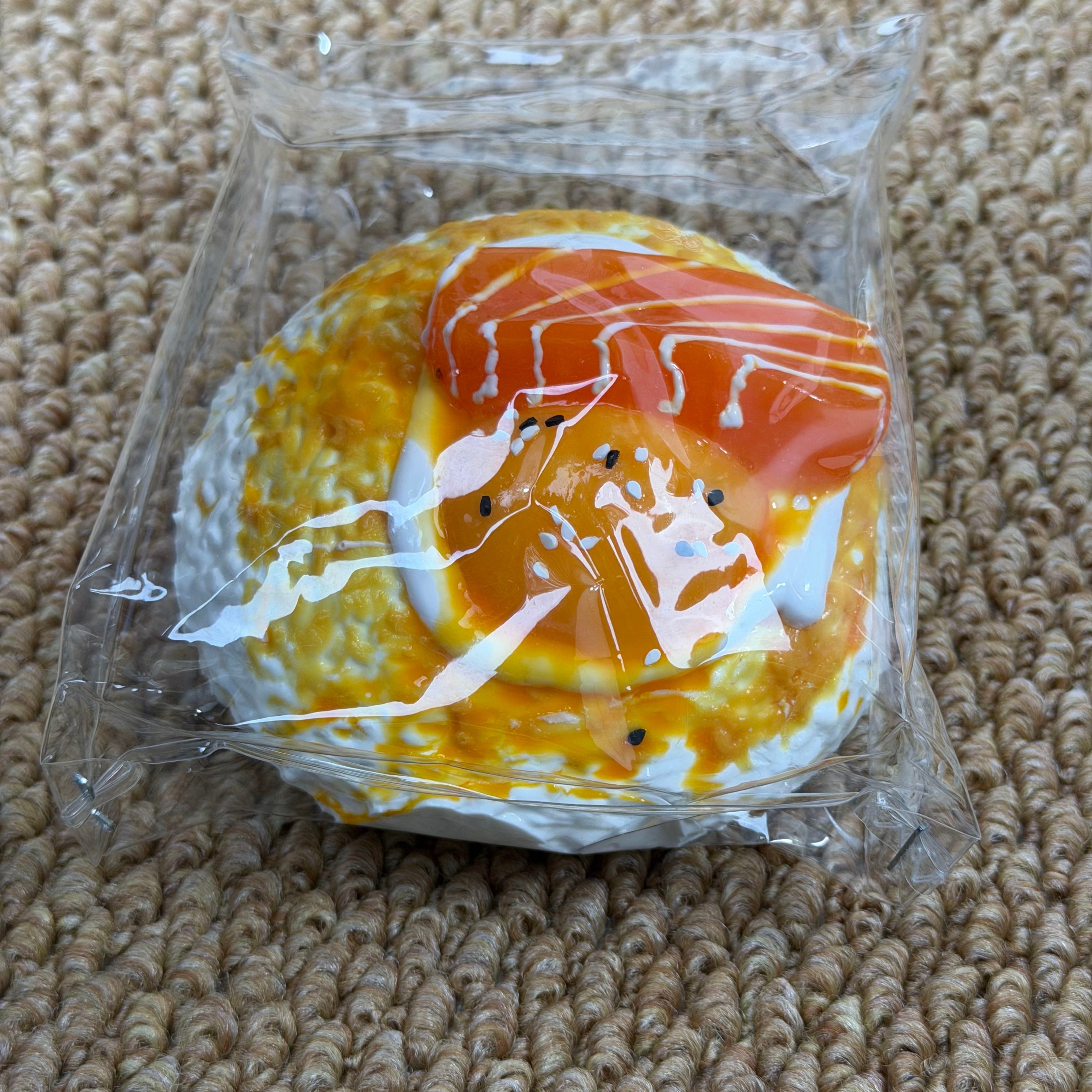 Salmon toast water squishy stress relief toy