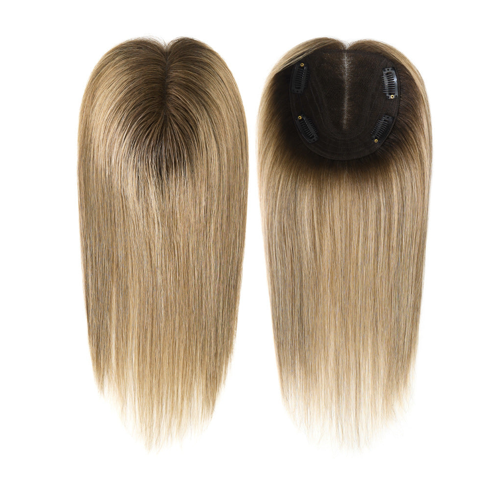 4.5x5-inch Durable Lace Hair Toppers 12" Human Hair Pieces for Women