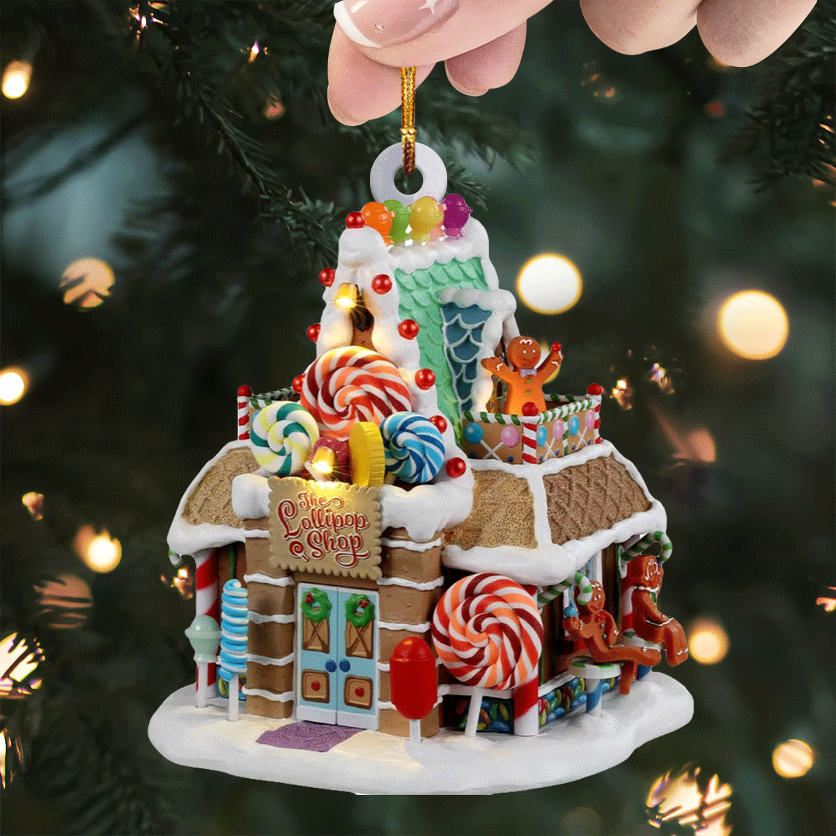 The Lollipop Shop Mica Ornament  NCU0TL021