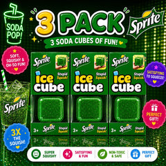 NeeDoh Nice Cube Sprite Soda Edition Squishy Fidget Stress Relief Toy Kids Gift