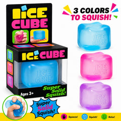 Squishy Ice Cube Fidget Toy: Slow Rise Sensory Stress Relief (Ages 3+)