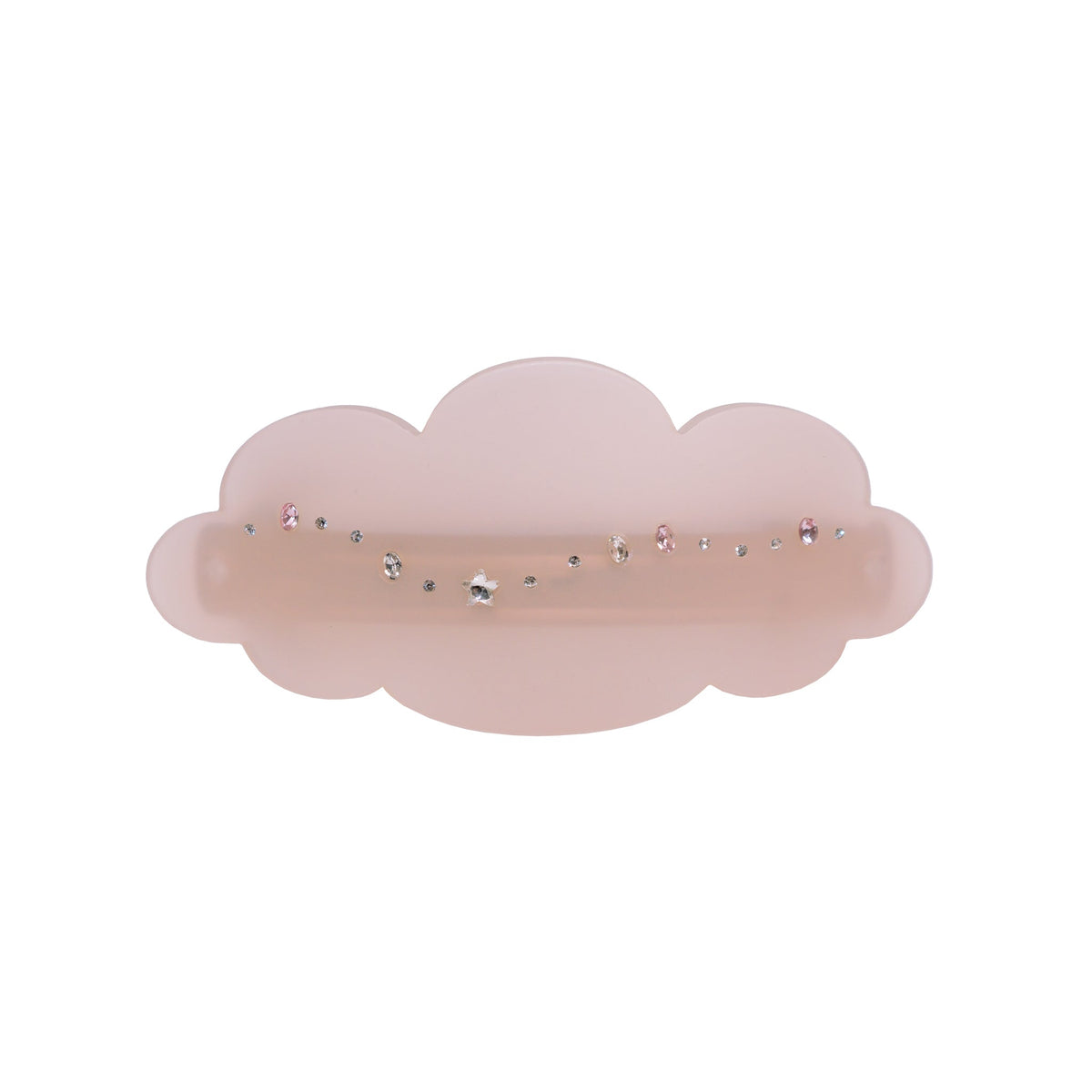Ponytail Barrette in Pink Cloud