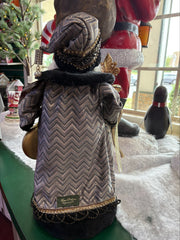 Silver and Gold Noel Santa