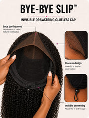 Kinky Curly Glueless Human Hair Wig （100%human hair wig）