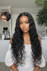 100% Human Hair Water Wave Glueless Wig | Natural Look, Secure Fit